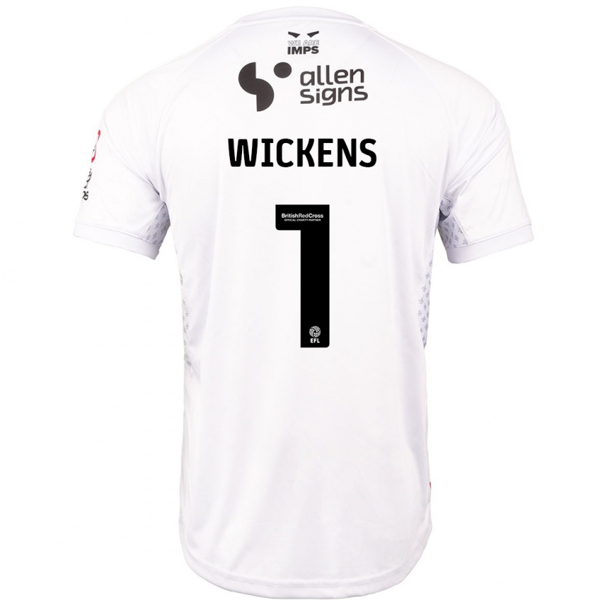 Homem Camisola George Wickens #1 Branco Vermelho Alternativa 2024/25 Camisa Brasil