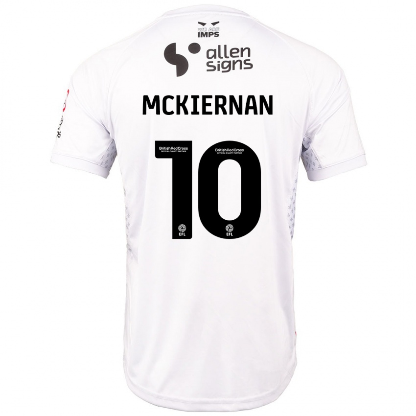 Homem Camisola Jj Mckiernan #10 Branco Vermelho Alternativa 2024/25 Camisa Brasil