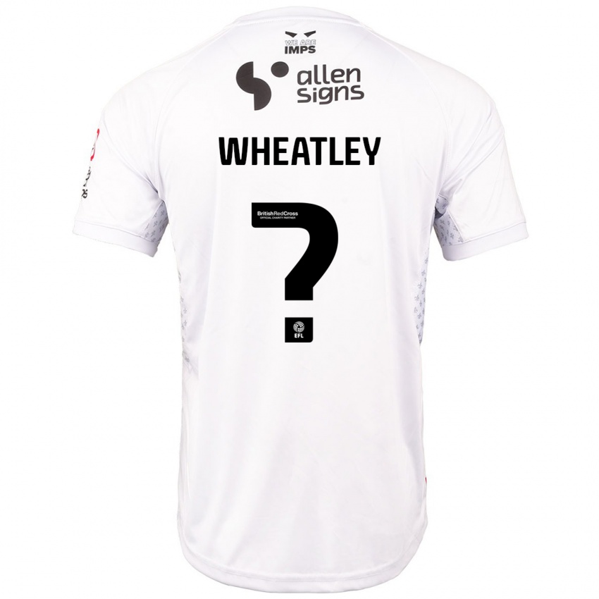 Homem Camisola Kyrell Wheatley #0 Branco Vermelho Alternativa 2024/25 Camisa Brasil