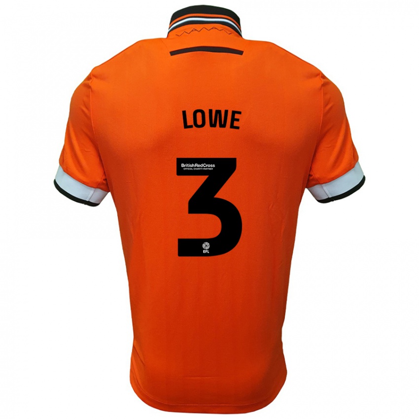 Homem Camisola Max Lowe #3 Branco Laranja Alternativa 2024/25 Camisa Brasil