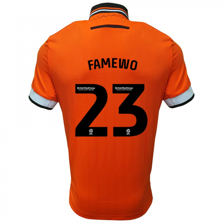 Homem Camisola Akin Famewo #23 Branco Laranja Alternativa 2024/25 Camisa Brasil