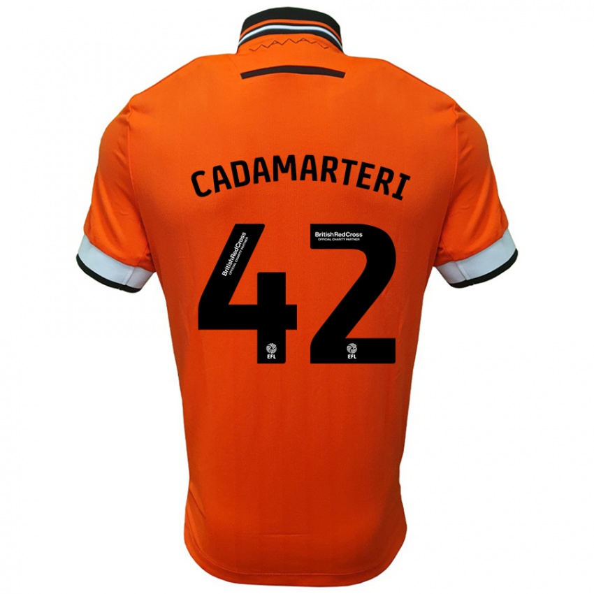 Homem Camisola Bailey Cadamarteri #42 Branco Laranja Alternativa 2024/25 Camisa Brasil