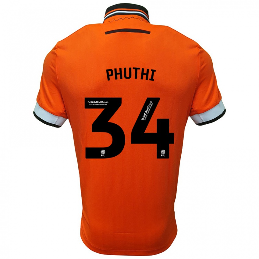 Homem Camisola Joey Phuthi #34 Branco Laranja Alternativa 2024/25 Camisa Brasil