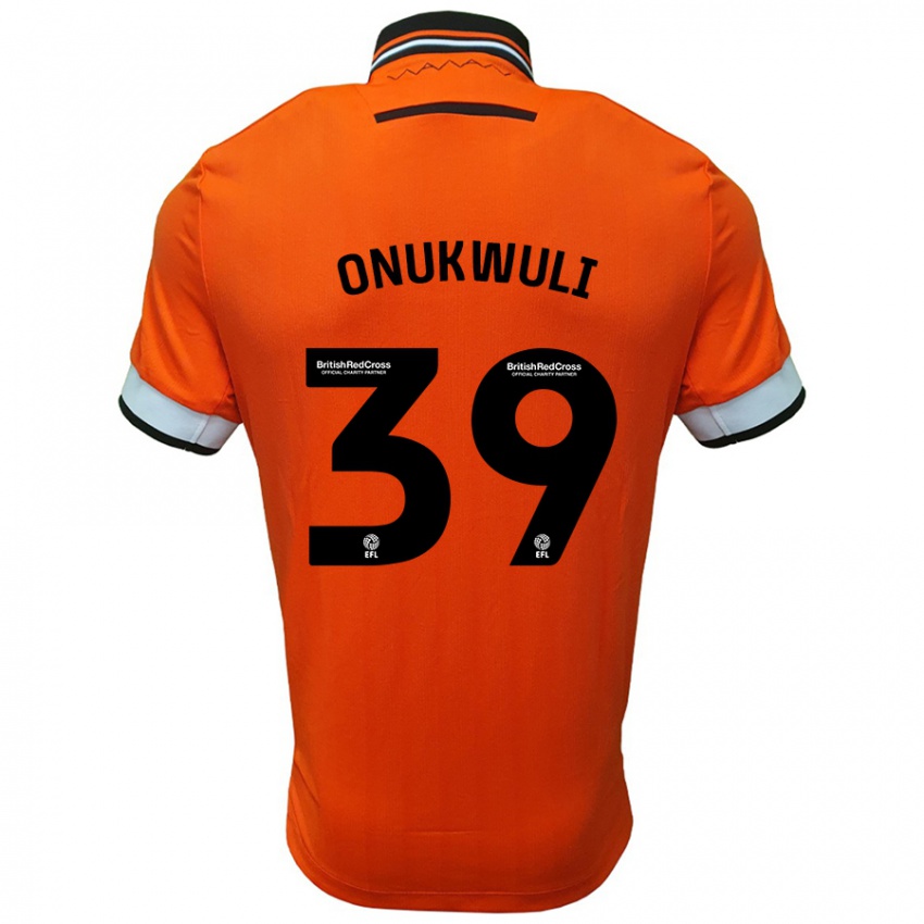 Homem Camisola Favour Onukwuli #39 Branco Laranja Alternativa 2024/25 Camisa Brasil