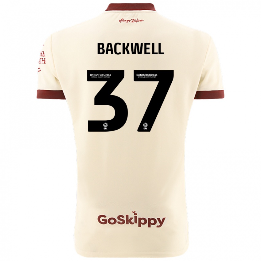 Homem Camisola Tommy Backwell #37 Creme Branco Alternativa 2024/25 Camisa Brasil