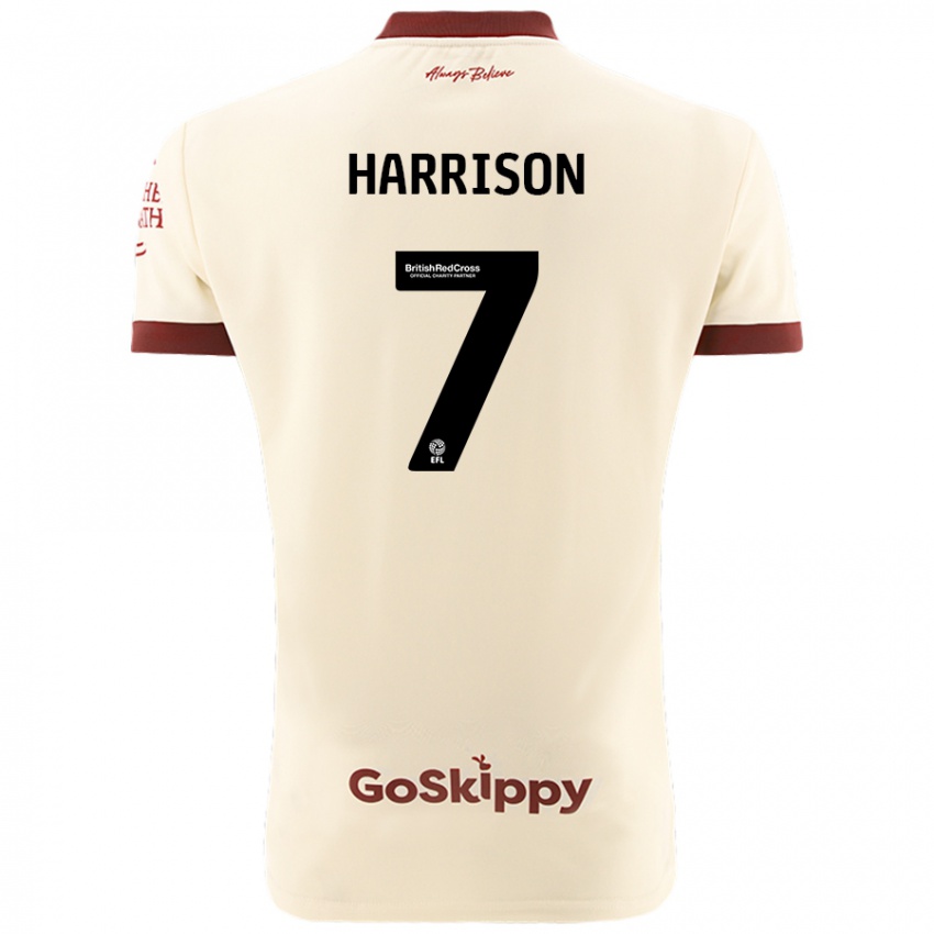 Homem Camisola Abi Harrison #7 Creme Branco Alternativa 2024/25 Camisa Brasil