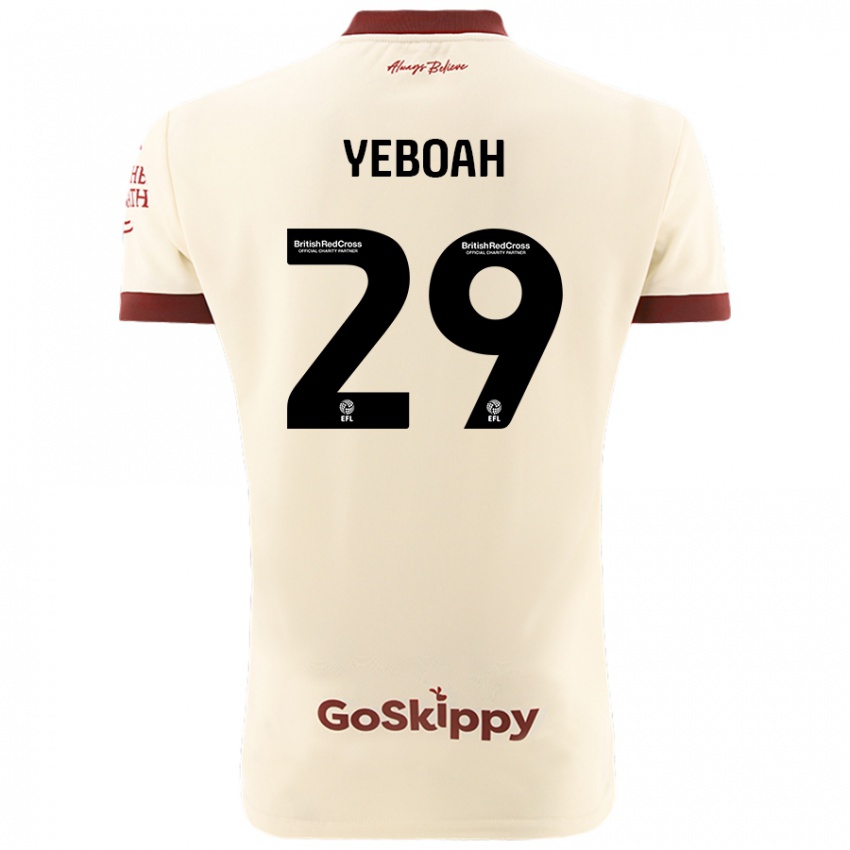 Homem Camisola Ephraim Yeboah #29 Creme Branco Alternativa 2024/25 Camisa Brasil