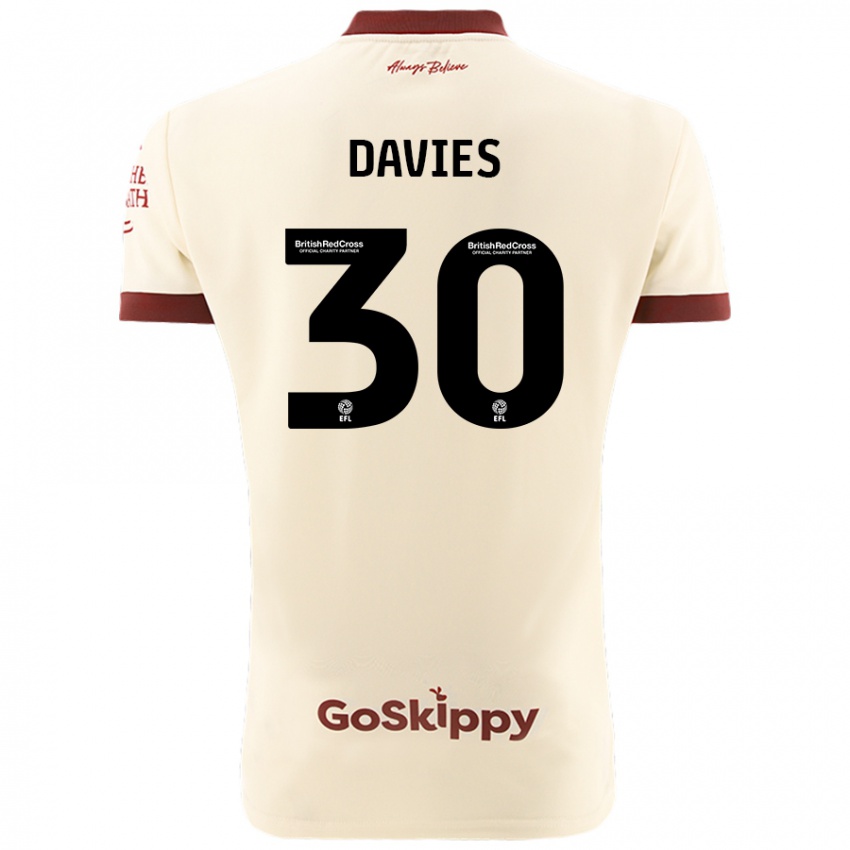 Homem Camisola Yasmin Davies #30 Creme Branco Alternativa 2024/25 Camisa Brasil