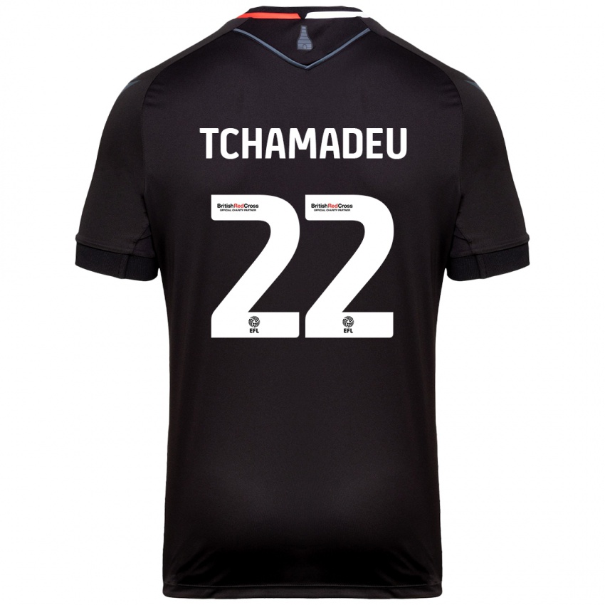 Homem Camisola Junior Tchamadeu #22 Preto Alternativa 2024/25 Camisa Brasil