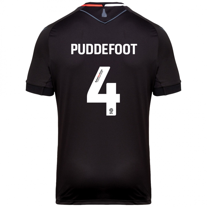 Homem Camisola Danielle Puddefoot #4 Preto Alternativa 2024/25 Camisa Brasil