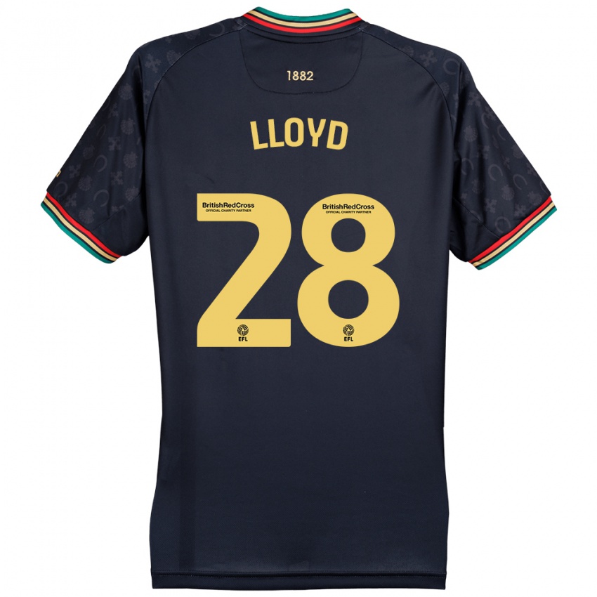 Homem Camisola Alfie Lloyd #28 Azul Da Marinha Escura Alternativa 2024/25 Camisa Brasil