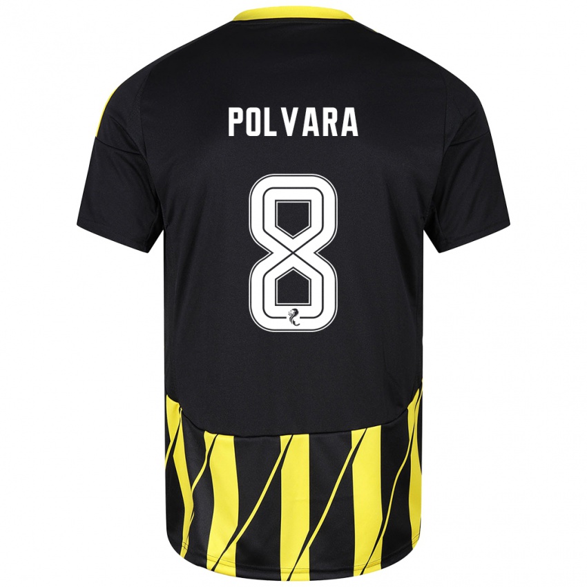 Homem Camisola Dante Polvara #8 Amarelo Preto Alternativa 2024/25 Camisa Brasil