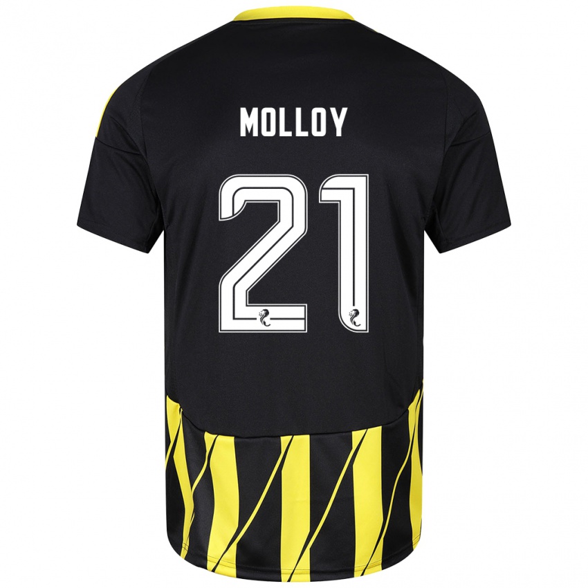 Homem Camisola Gavin Molloy #21 Amarelo Preto Alternativa 2024/25 Camisa Brasil