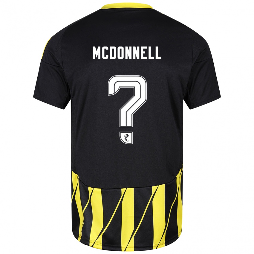 Homem Camisola Noah Mcdonnell #0 Amarelo Preto Alternativa 2024/25 Camisa Brasil