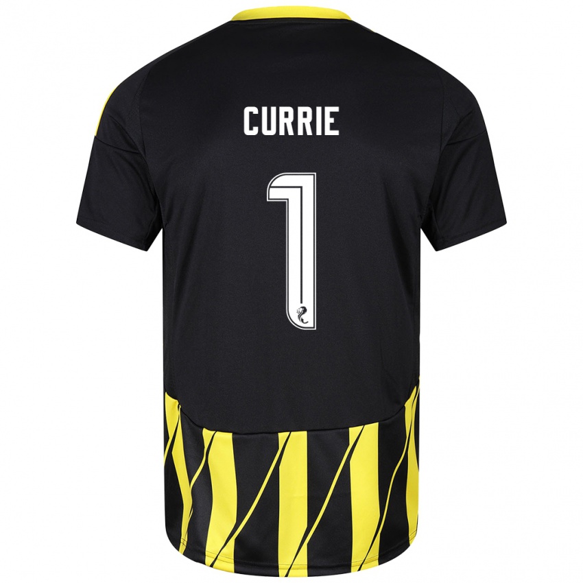 Homem Camisola Jennifer Currie #1 Amarelo Preto Alternativa 2024/25 Camisa Brasil