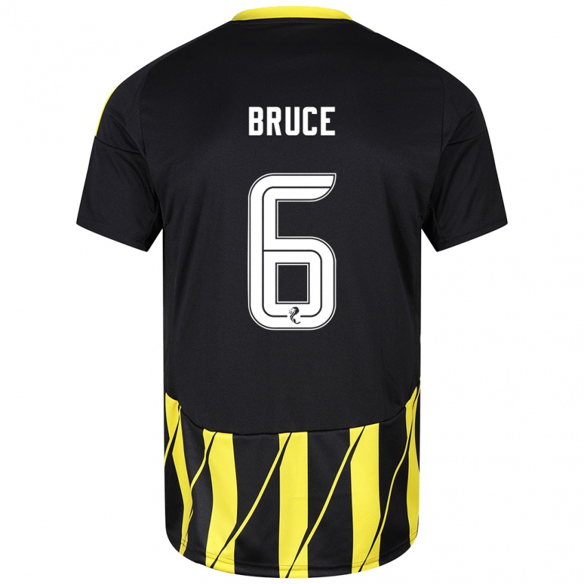 Homem Camisola Natasha Bruce #6 Amarelo Preto Alternativa 2024/25 Camisa Brasil