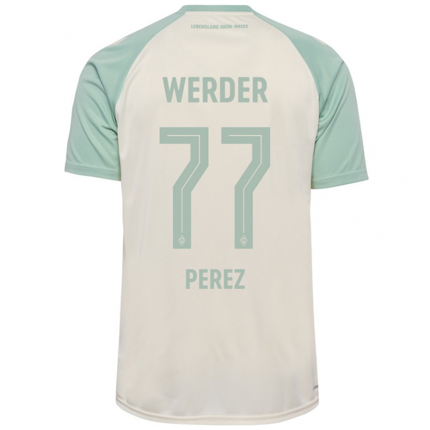 Homem Camisola Catalina Pérez Jaramillo #77 Verde Claro Off-White Alternativa 2024/25 Camisa Brasil