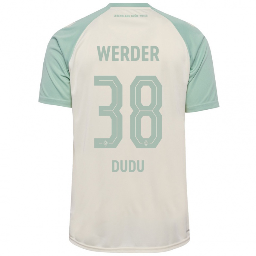 Homem Camisola Dudu #38 Verde Claro Off-White Alternativa 2024/25 Camisa Brasil