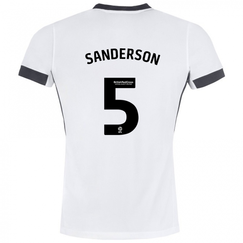 Homem Camisola Dion Sanderson #5 Preto Branco Alternativa 2024/25 Camisa Brasil