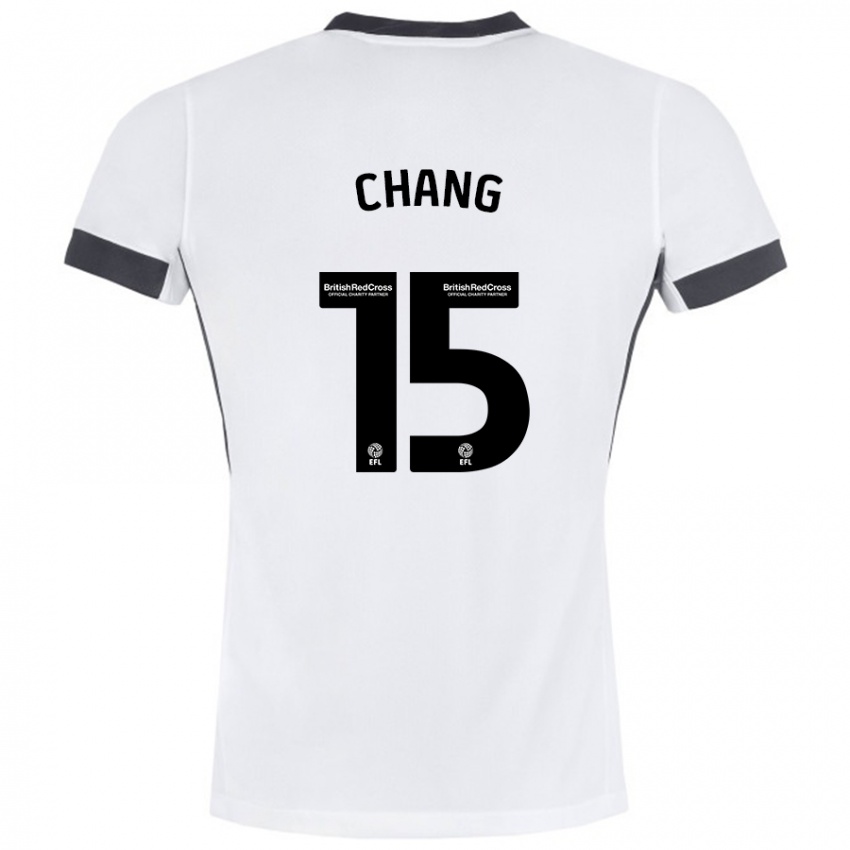 Homem Camisola Alfie Chang #15 Preto Branco Alternativa 2024/25 Camisa Brasil