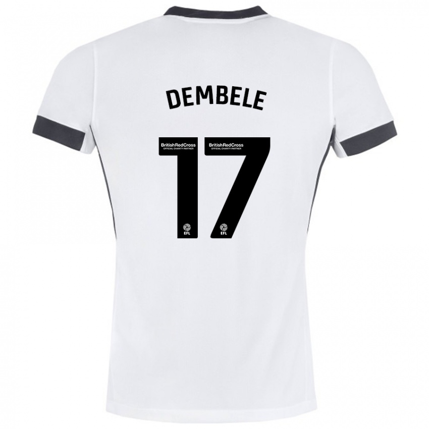 Homem Camisola Siriki Dembélé #17 Preto Branco Alternativa 2024/25 Camisa Brasil