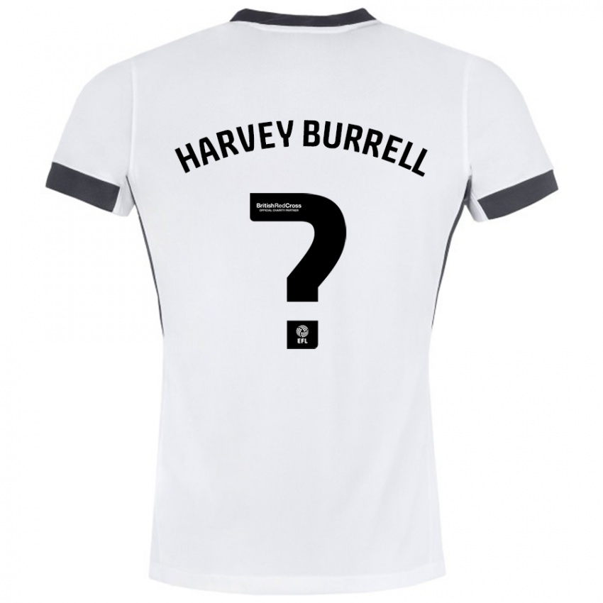 Homem Camisola William Harvey Burrell #0 Preto Branco Alternativa 2024/25 Camisa Brasil