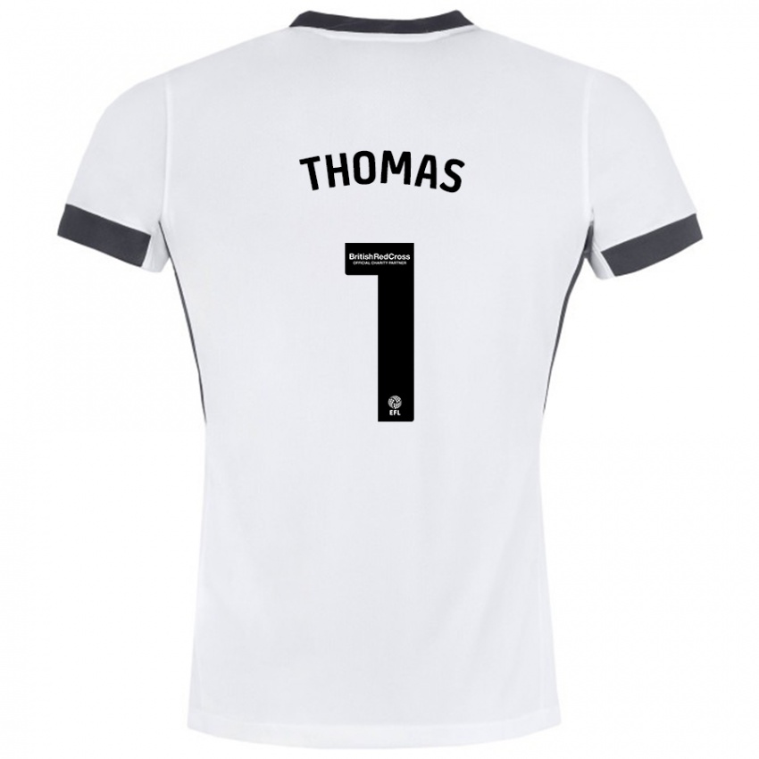 Homem Camisola Lucy Thomas #1 Preto Branco Alternativa 2024/25 Camisa Brasil