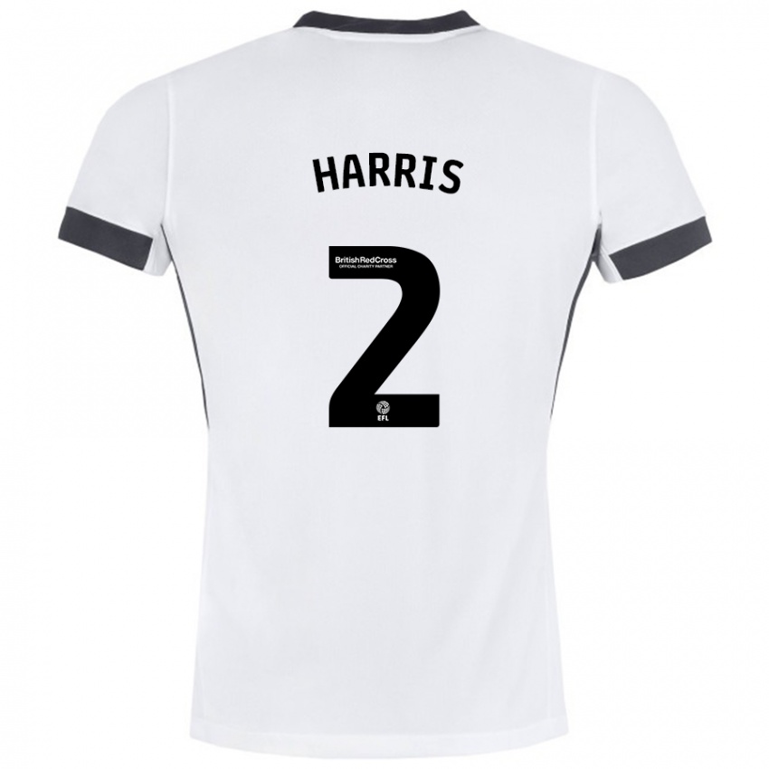 Homem Camisola Martha Harris #2 Preto Branco Alternativa 2024/25 Camisa Brasil