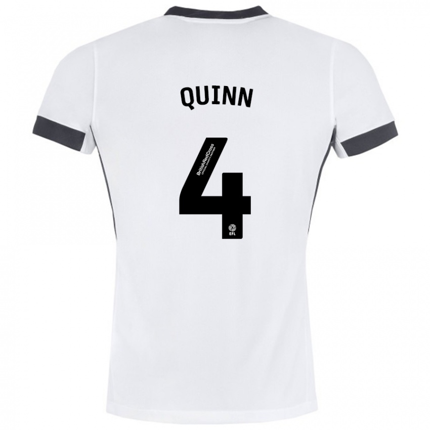 Homem Camisola Louise Catherine Quinn #4 Preto Branco Alternativa 2024/25 Camisa Brasil