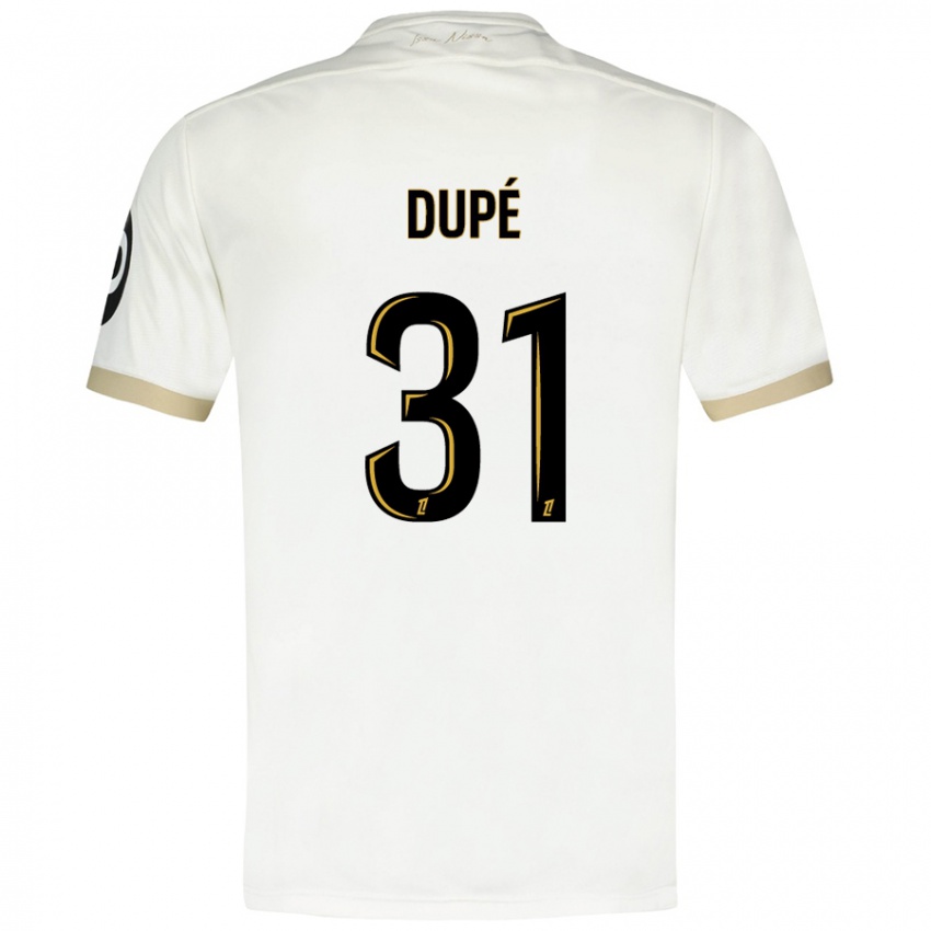 Homem Camisola Maxime Dupé #31 Ouro Branco Alternativa 2024/25 Camisa Brasil