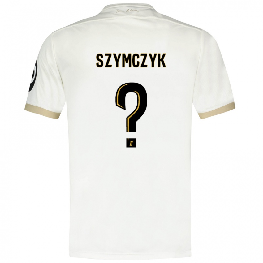 Homem Camisola Kacper Szymczyk #0 Ouro Branco Alternativa 2024/25 Camisa Brasil