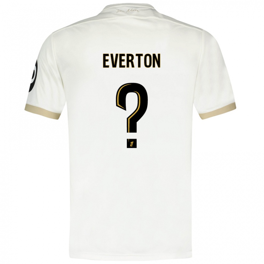 Homem Camisola Everton #0 Ouro Branco Alternativa 2024/25 Camisa Brasil