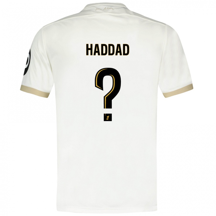 Homem Camisola Yacine Haddad #0 Ouro Branco Alternativa 2024/25 Camisa Brasil