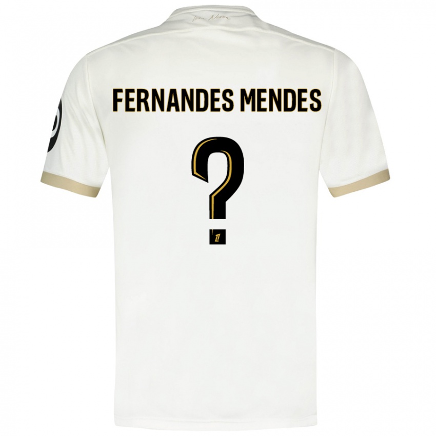 Homem Camisola Mathis Fernandes Mendes #0 Ouro Branco Alternativa 2024/25 Camisa Brasil