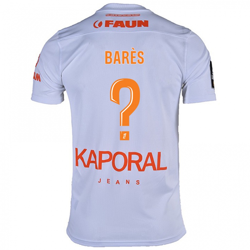 Homem Camisola Gabriel Barès #0 Branco Alternativa 2024/25 Camisa Brasil