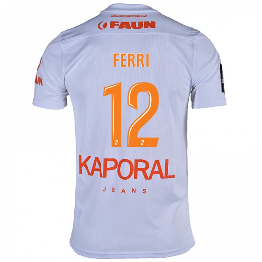 Homem Camisola Jordan Ferri #12 Branco Alternativa 2024/25 Camisa Brasil