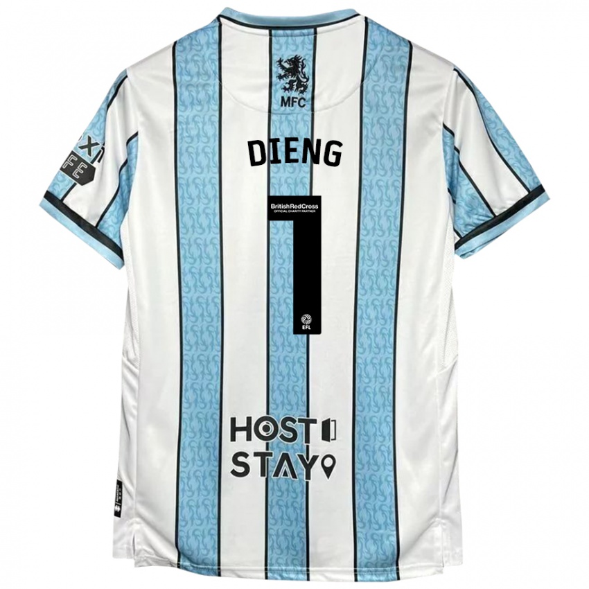 Homem Camisola Seny Dieng #1 Azul Branco Alternativa 2024/25 Camisa Brasil