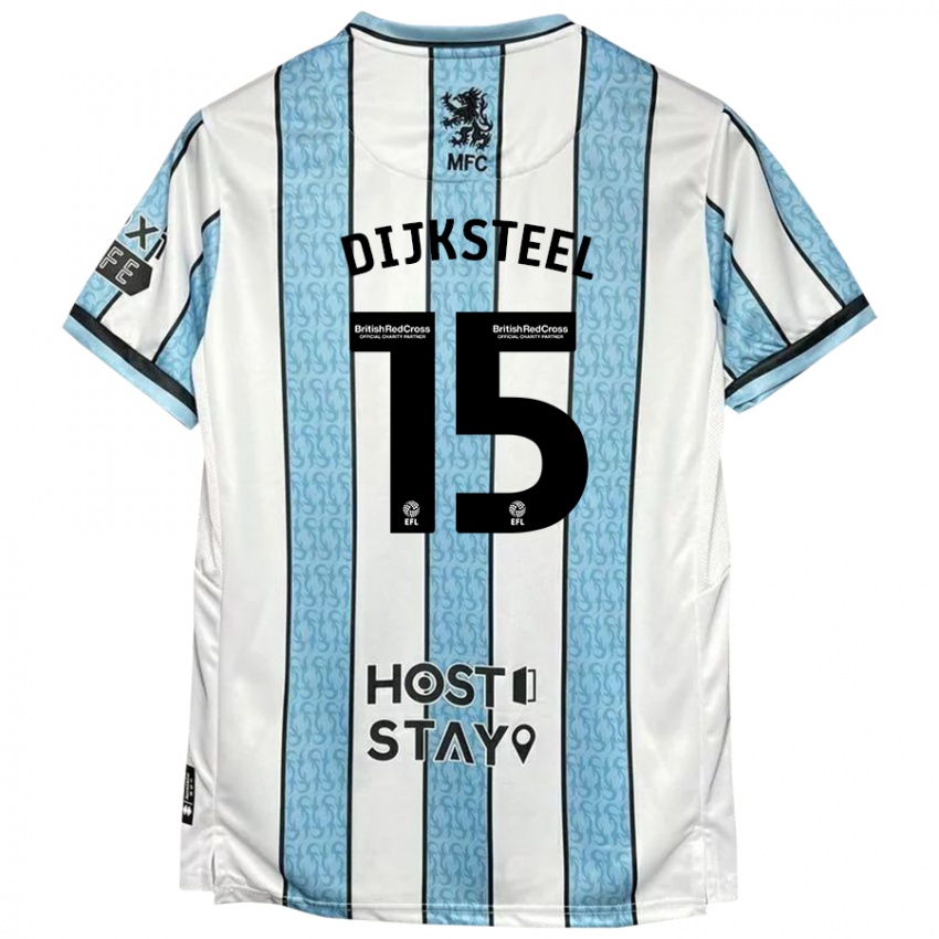 Homem Camisola Anfernee Dijksteel #15 Azul Branco Alternativa 2024/25 Camisa Brasil