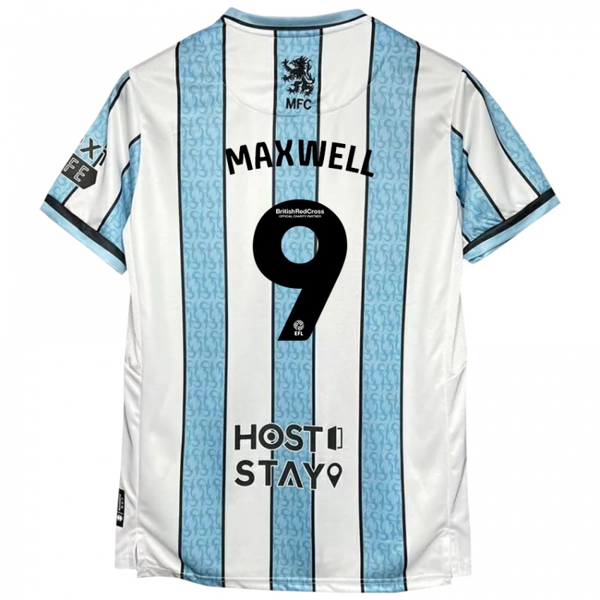 Homem Camisola Armani Maxwell #9 Azul Branco Alternativa 2024/25 Camisa Brasil