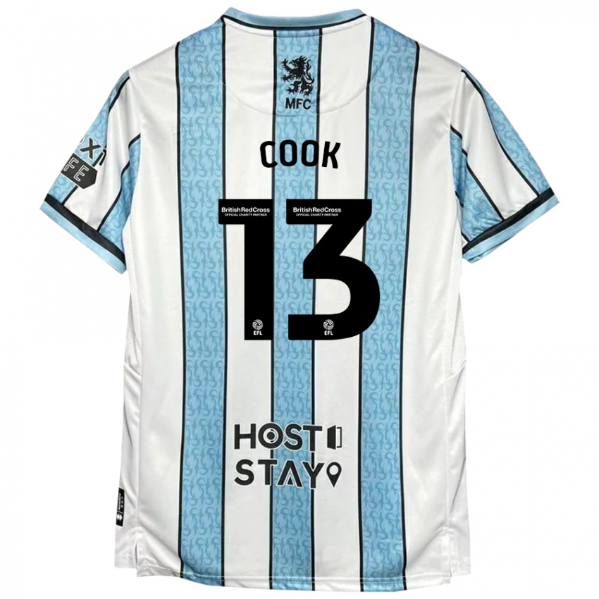 Homem Camisola Ruby Cook #13 Azul Branco Alternativa 2024/25 Camisa Brasil