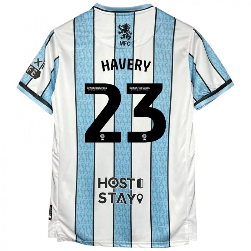 Homem Camisola Nicole Havery #23 Azul Branco Alternativa 2024/25 Camisa Brasil