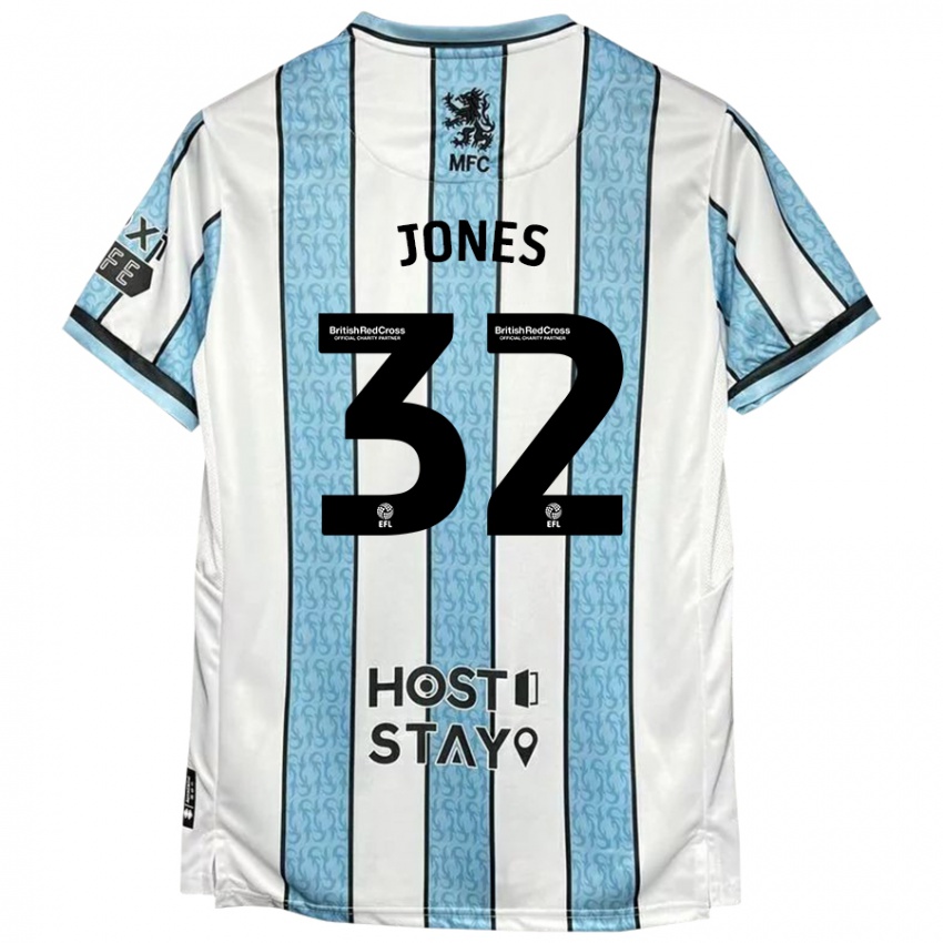 Homem Camisola Jamie Jones #32 Azul Branco Alternativa 2024/25 Camisa Brasil