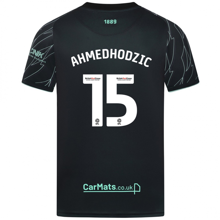 Homem Camisola Anel Ahmedhodzic #15 Verde Preto Alternativa 2024/25 Camisa Brasil