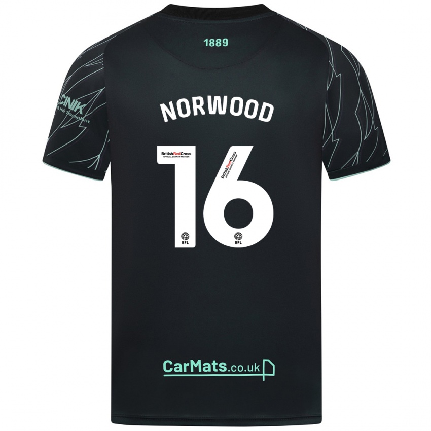 Homem Camisola Oliver Norwood #16 Verde Preto Alternativa 2024/25 Camisa Brasil