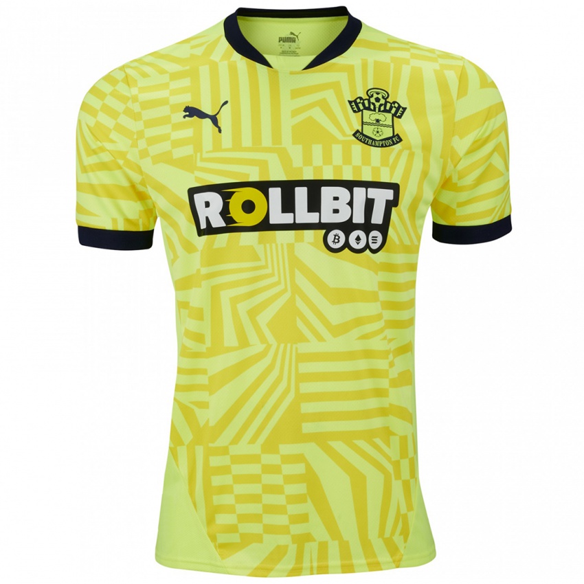 Homem Camisola Nathan Wood #15 Amarelo Alternativa 2024/25 Camisa Brasil