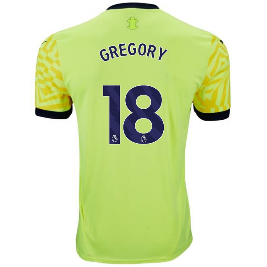 Homem Camisola Freya Gregory #18 Amarelo Alternativa 2024/25 Camisa Brasil