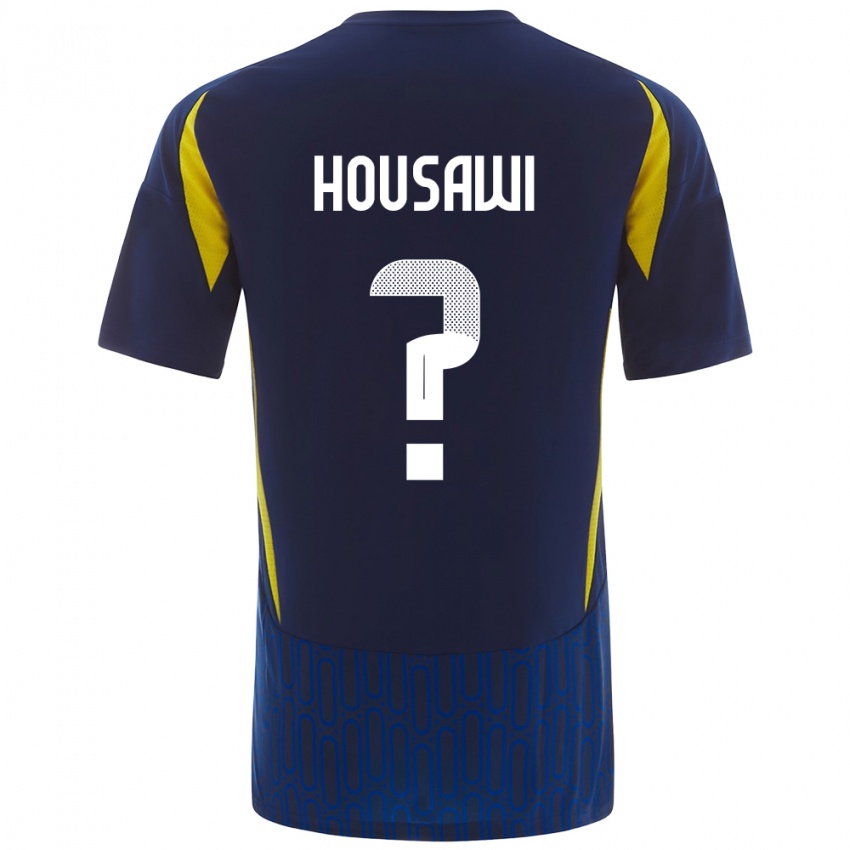 Homem Camisola Asser Housawi #0 Azul Amarelo Alternativa 2024/25 Camisa Brasil