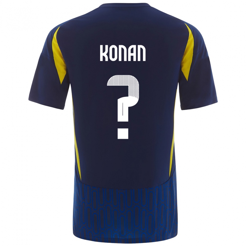 Homem Camisola Ghislain Konan #0 Azul Amarelo Alternativa 2024/25 Camisa Brasil