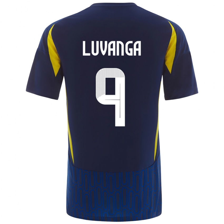 Homem Camisola Clara Luvanga #9 Azul Amarelo Alternativa 2024/25 Camisa Brasil