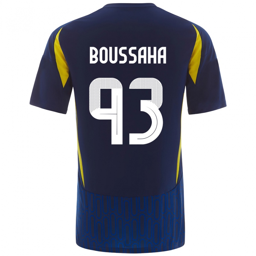 Homem Camisola Lina Boussaha #93 Azul Amarelo Alternativa 2024/25 Camisa Brasil